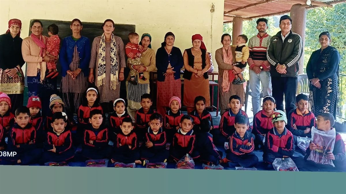 Tree plantation on the school premises